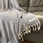 Bersuse 100% Cotton Milas XL Throw Blanket - Image 3