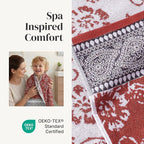 Modern Threads Floral Trail 6-Piece 100% Cotton Towel Set – Reversible Yarn - Image 4