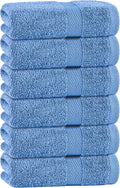 White Classic Light Blue Hand Towels by WhiteClassic