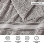 Lane Linen 100% Cotton Bath Sheets Set of 4 - Image 6