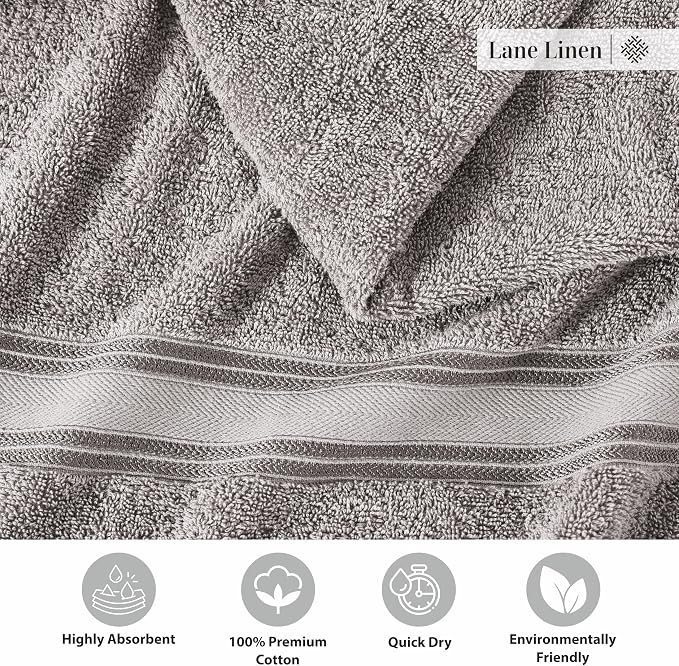 LANE LINEN Luxury Bath Towels Set - Image 5