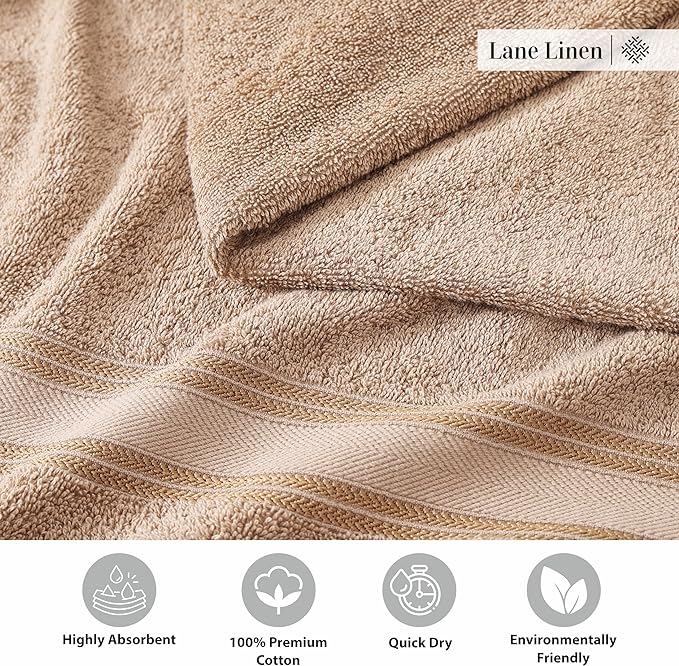 LANE LINEN Luxury Bath Towels Set - Image 5