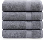 LANE LINEN 100% Cotton 4 Pack Bath Sheets by LaneLinen
