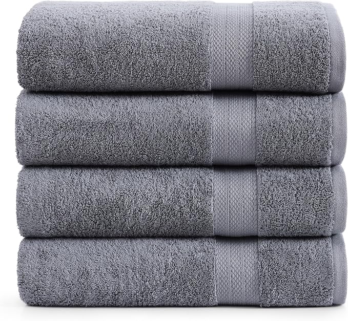 LANE LINEN 4 Pack Bath Towels Set by LaneLinen