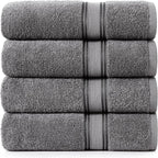 LANE LINEN 100% Cotton 4 Pack Bath Towels Set by LaneLinen