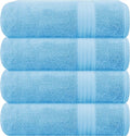 GLAMBURG Premium Cotton 4 Pack Bath Towel Set by GLAMBURG