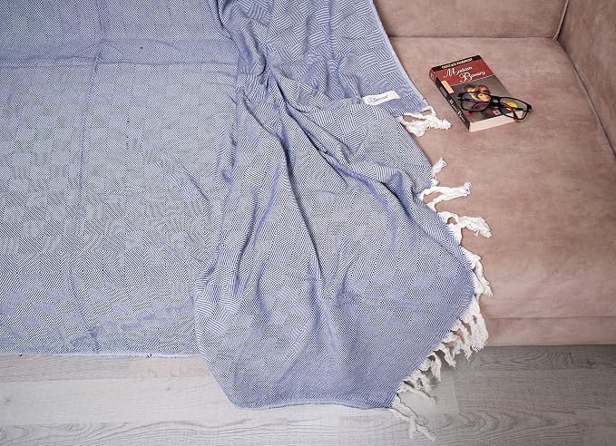 Bersuse 100% Cotton Milas XL Throw Blanket - Image 4