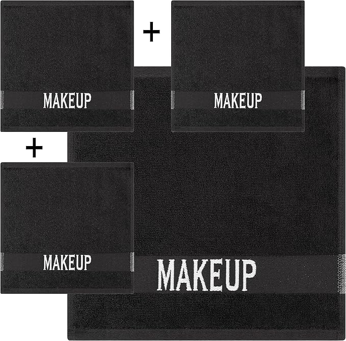 Cotton Paradise Makeup Remover Towels 4 Pack 100% Cotton 12x12 Inch Turkish - Image 5