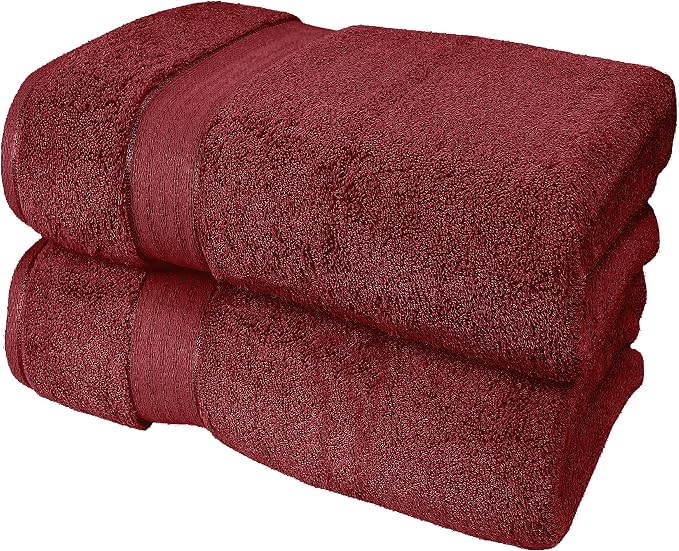 GLAMBURG 700 GSM Premium Oversized Extra Large Cotton Bath Sheet 35x70-100% by GLAMBURG