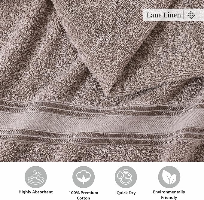 LANE LINEN Luxury Bath Towels Set - Image 5
