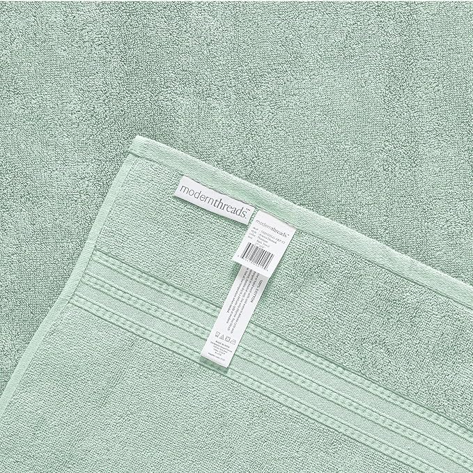 Modern Threads 6 Piece Reversible Yarn Dyed Jacquard Towel Set Artesia Damask - Image 4