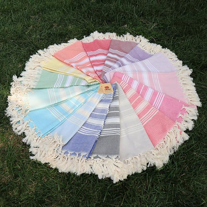 Bazaar Anatolia Turkish Beach Towel – 100% Cotton, Quick Dry, Sand Free Towel - Image 9