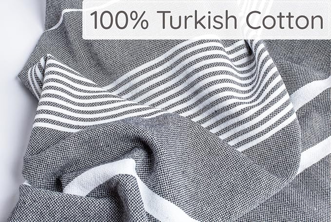 Premium Turkish Beach Towel – 100% Cotton, Quick Dry, Sand Free, Oversized - Image 7