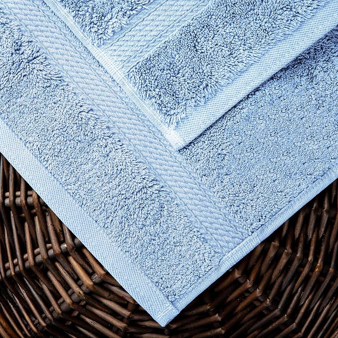 SUPERIOR Egyptian Cotton Pile 10 Piece Towel Set, Includes 2 Bath, 4 Hand - Image 4