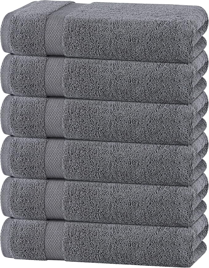 White Classic Wealuxe Grey Towels by WhiteClassic