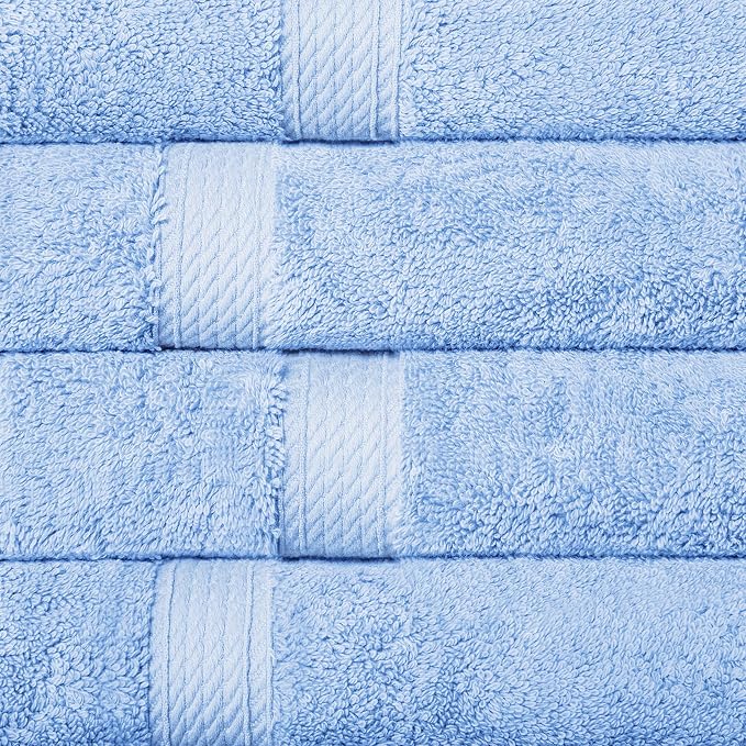 SUPERIOR Egyptian Cotton Pile 10 Piece Towel Set, Includes 2 Bath, 4 Hand - Image 8
