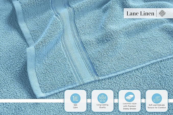 LANE LINEN Luxury Bath Towels Set - Image 4