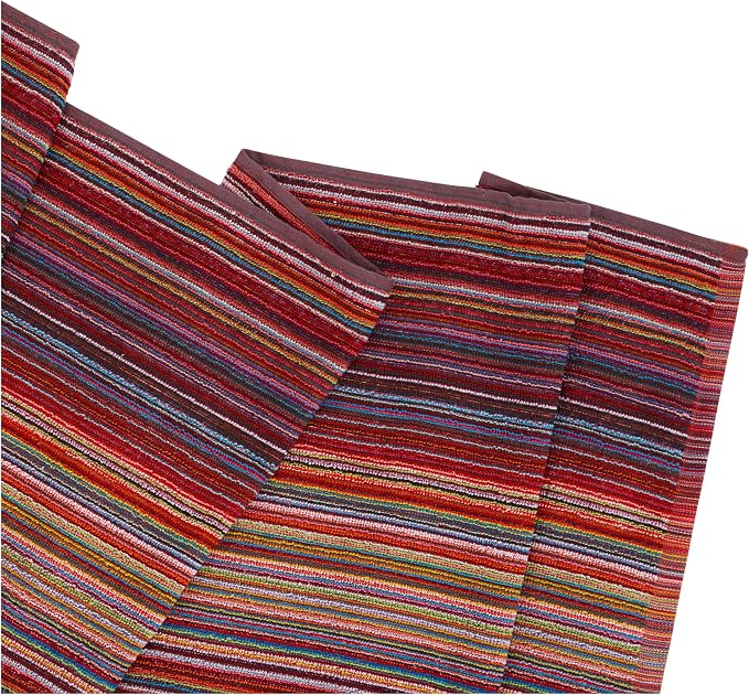 BolBom*S Bath Towel Set 4 Pack, 30 x 60 Inches Large 100% Cotton Stripe Bath - Image 3