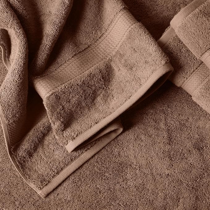 SUPERIOR Egyptian Cotton Pile 6 Piece Towel Set, Includes 2 Bath, 2 Hand - Image 3
