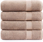 LANE LINEN 100% Pure Cotton Bath Sheets 4 Pack by LaneLinen