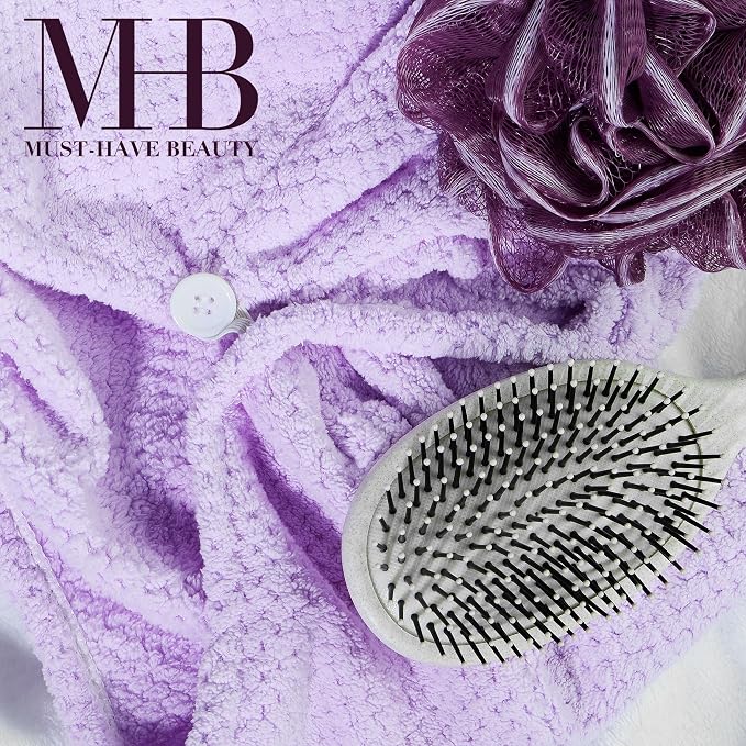 EXPRESSIONS Microfiber Hair Towel in Lavender - Image 6