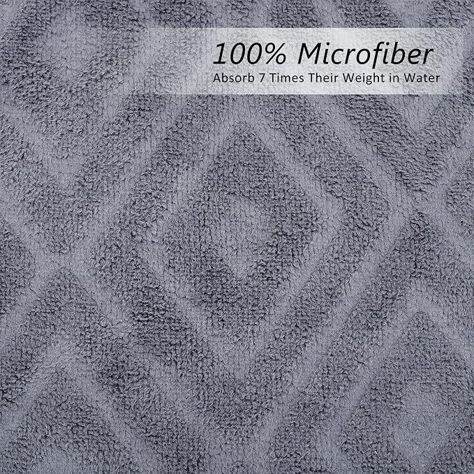 JML Large Microfiber Bath Towels Set of 2, Super Absorbent, Fast Drying - Image 3