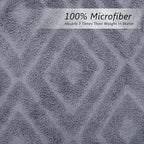 JML Large Microfiber Bath Towels Set of 2, Super Absorbent, Fast Drying - Image 3