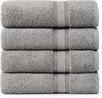 Lane Linen 100% Cotton Bath Sheets Set of 4 by LaneLinen