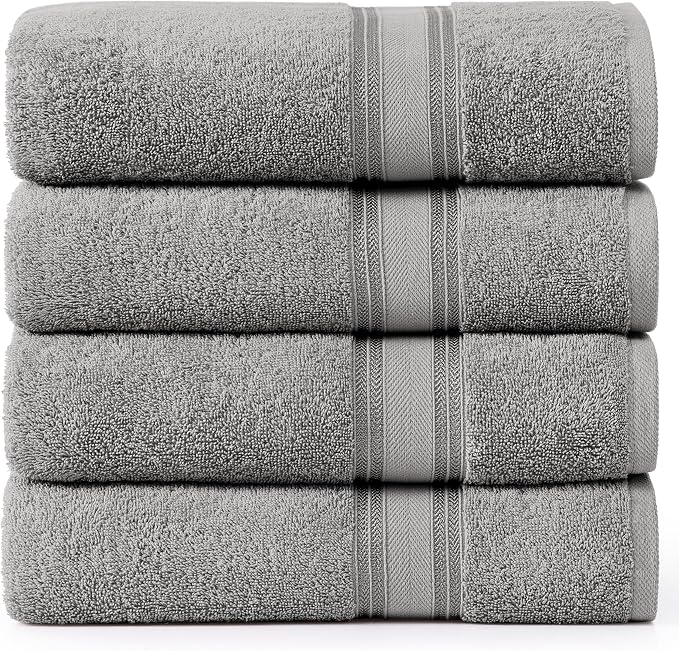 Lane Linen 100% Cotton Bath Sheets Set of 4 by LaneLinen