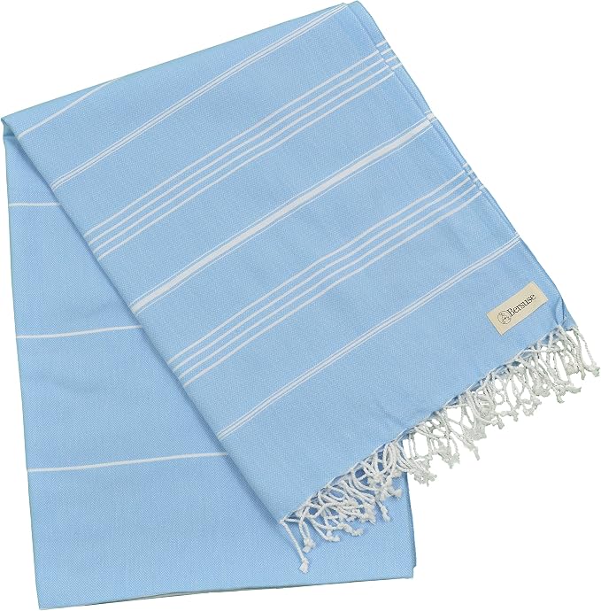 Bersuse Towels Anatolia XL Beach Blanket Throw Blanket Turkish Towel 100% - Image 4