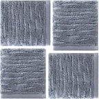 SKL Home CloudSoft Cotton Luxury 4-Piece Washcloth Set, Smoke Blue - Image 5