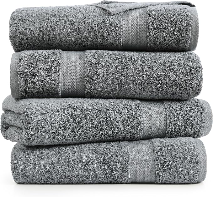 LANE LINEN 100% Cotton 4 Pack Bath Sheets - Image 2