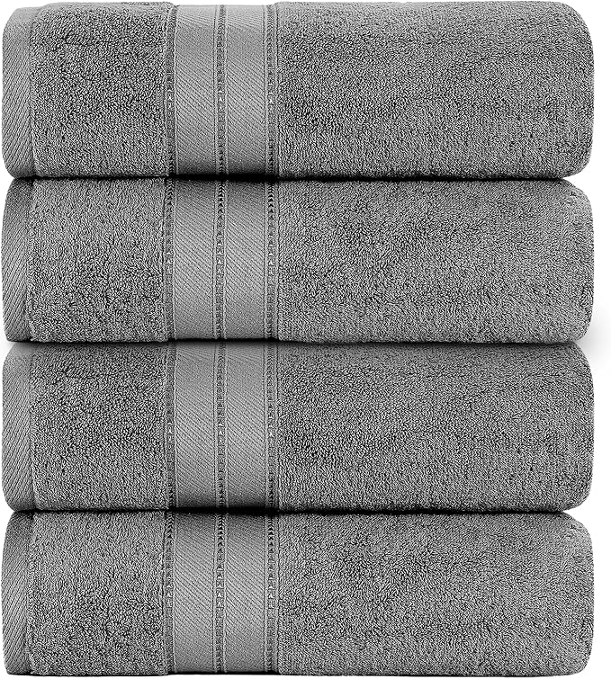 Modern Threads 4-Pack SpunLoft Bath Sheet White 35x69 - Image 2