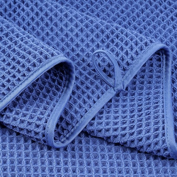 POLYTE 430 GSM Microfiber Quick Dry Lint Free Oversize Bath Towel Set, 6 Piece - Image 4