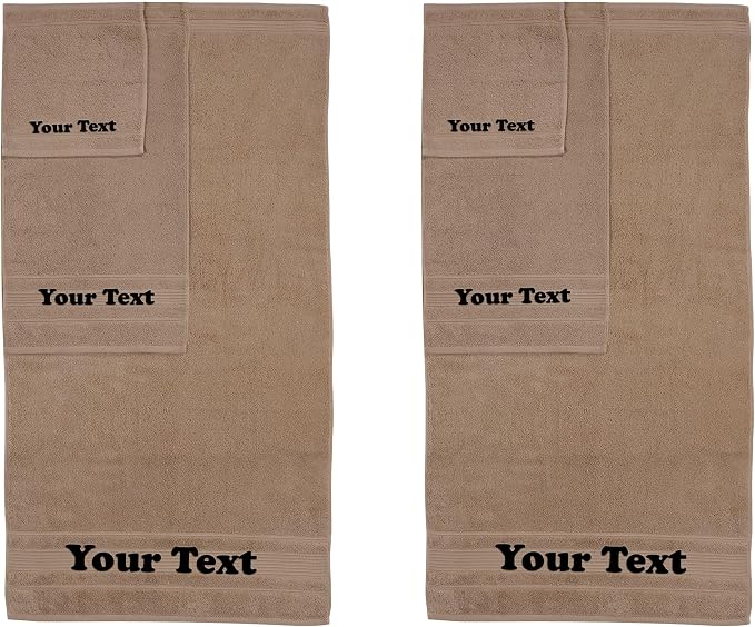 Personalize Your Towels with Custom Embroidery: Names, and Initials. Perfect by Ephesos