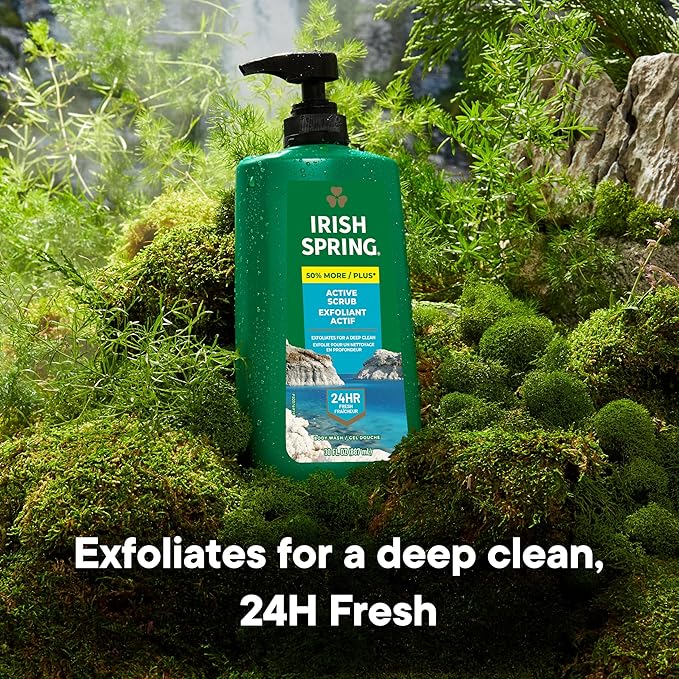 Irish Spring Active Scrub Exfoliating Body Wash - Image 2