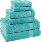 Cotton Paradise 6 Piece Towel Set 100% Cotton Soft Absorbent Turkish Towels - Image 5