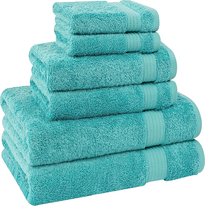 Cotton Paradise 6 Piece Towel Set 100% Cotton Soft Absorbent Turkish Towels - Image 5