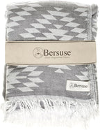 Bersuse 100% Cotton Teotihuacan XL Throw Blanket Turkish Towel Beach Blanket - Image 4
