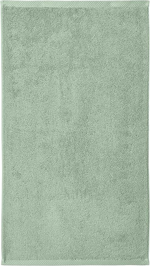 Amazon Basics Lightweight Quick-Dry Hand Towels, 100% Cotton, Seafoam Green - Image 5