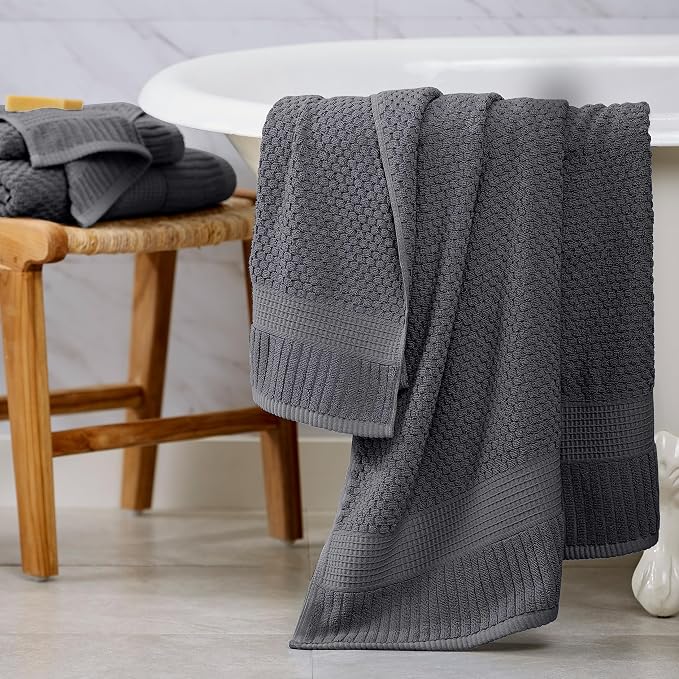 NY Loft 100% Cotton 2 Pack Bath Sheet Towel Set | Extra Large Oversize Bath - Image 8