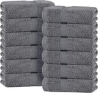 White Classic Wealuxe Grey Hand Towels by WhiteClassic