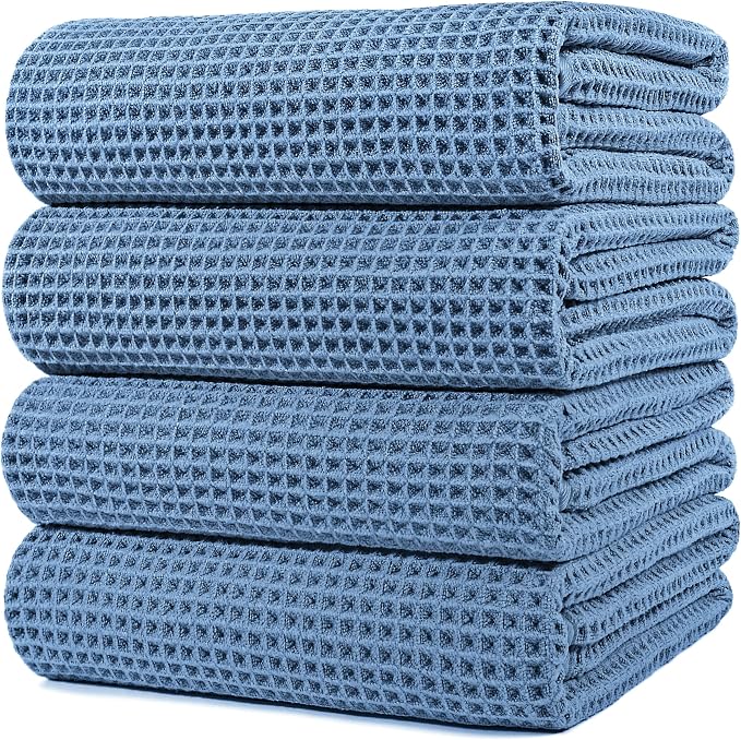 POLYTE 430 GSM Microfiber Oversize Quick Dry Lint Free Bath Towel, 60 x 30 in by Polyte