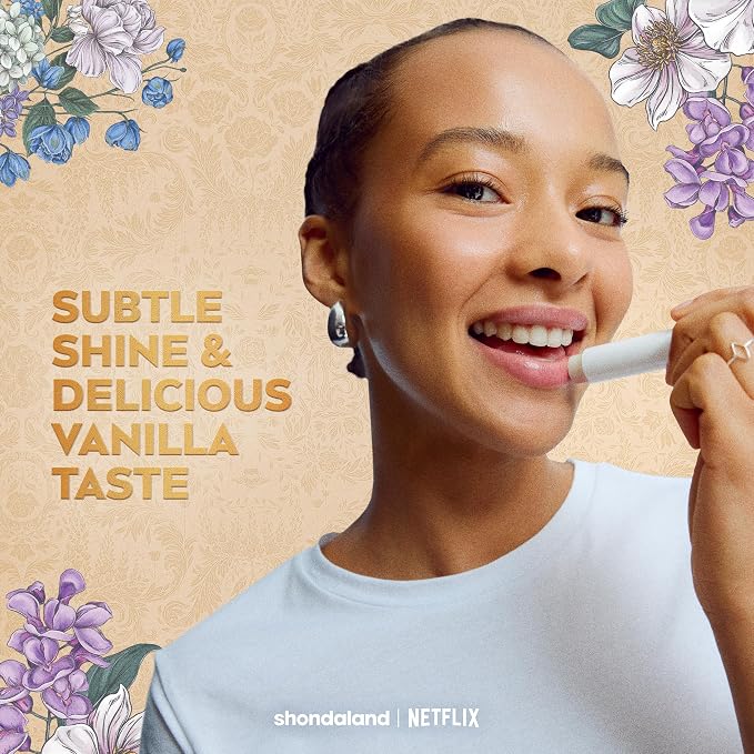 NIVEA Vanilla Biscuit Lip Balm, Nourishing Lip Care, Bridgerton Limited Edition - Image 3