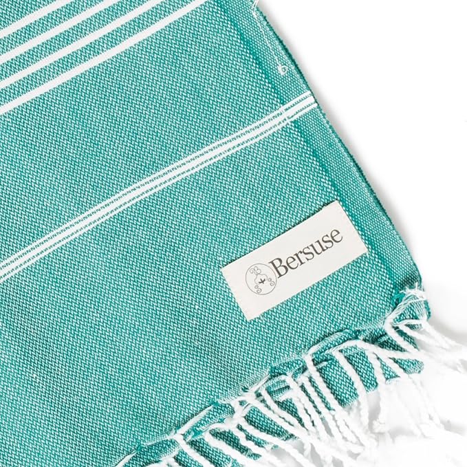 Bersuse Towels Anatolia XL Beach Blanket Throw Blanket Turkish Towel 100% - Image 6