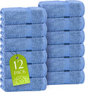 White Classic Light Blue Washcloths Set by WhiteClassic