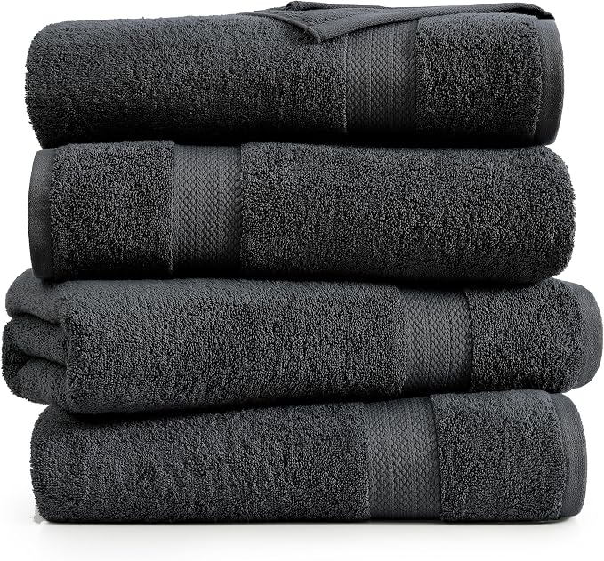 LANE LINEN 100% Luxury Cotton Bath Sheets Set of 4 - Image 2