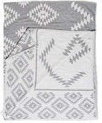 Bersuse 100% Cotton Teotihuacan XL Throw Blanket Turkish Towel Beach Blanket - Image 3