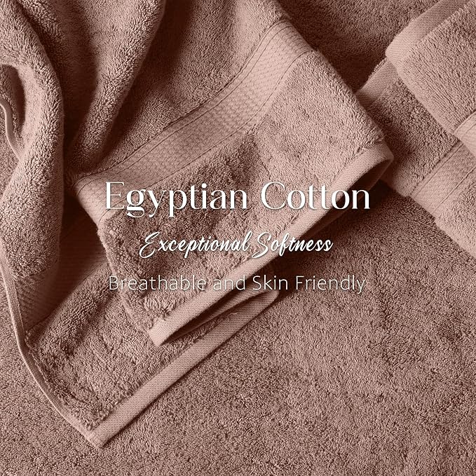 Superior Egyptian Cotton Pile 6-Piece Towel Set, 2 Bath, 2 Hand, 2 Face - Image 5