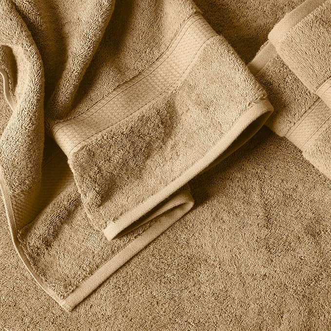 SUPERIOR Egyptian Cotton Pile 6 Piece Towel Set, Includes 2 Bath, 2 Hand - Image 3